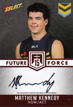 2015 Select Future Force - Red Signatures #FFRS3 Matthew Kennedy Front
